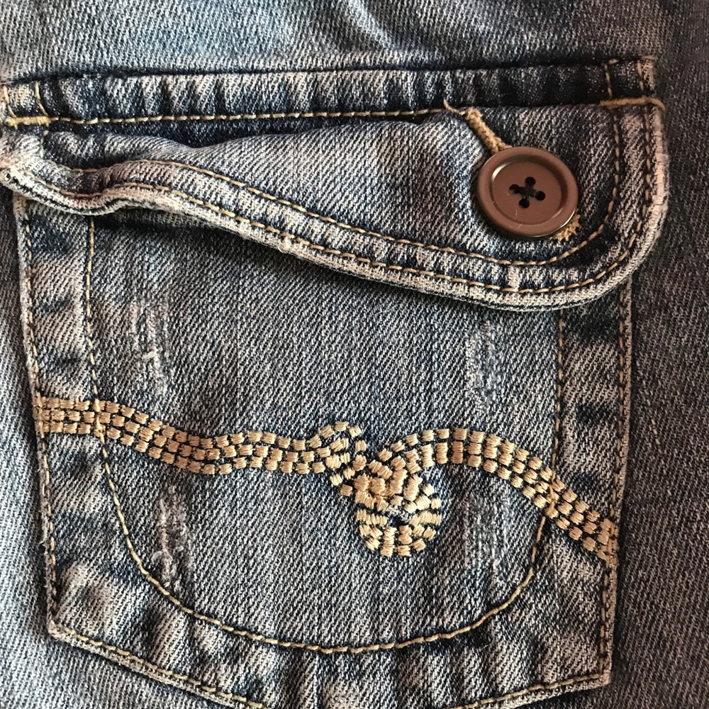 Farlow vintage long jean shorts- falls just under knees